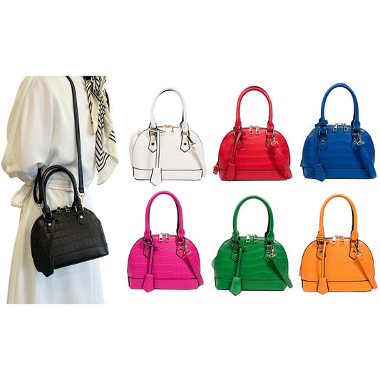 Croc PU Leather Crossbody Bag