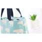 Cotton Linen Lunch Insulated Bag