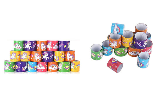 15Pcs Mixed Wrist Snap Slap Bands