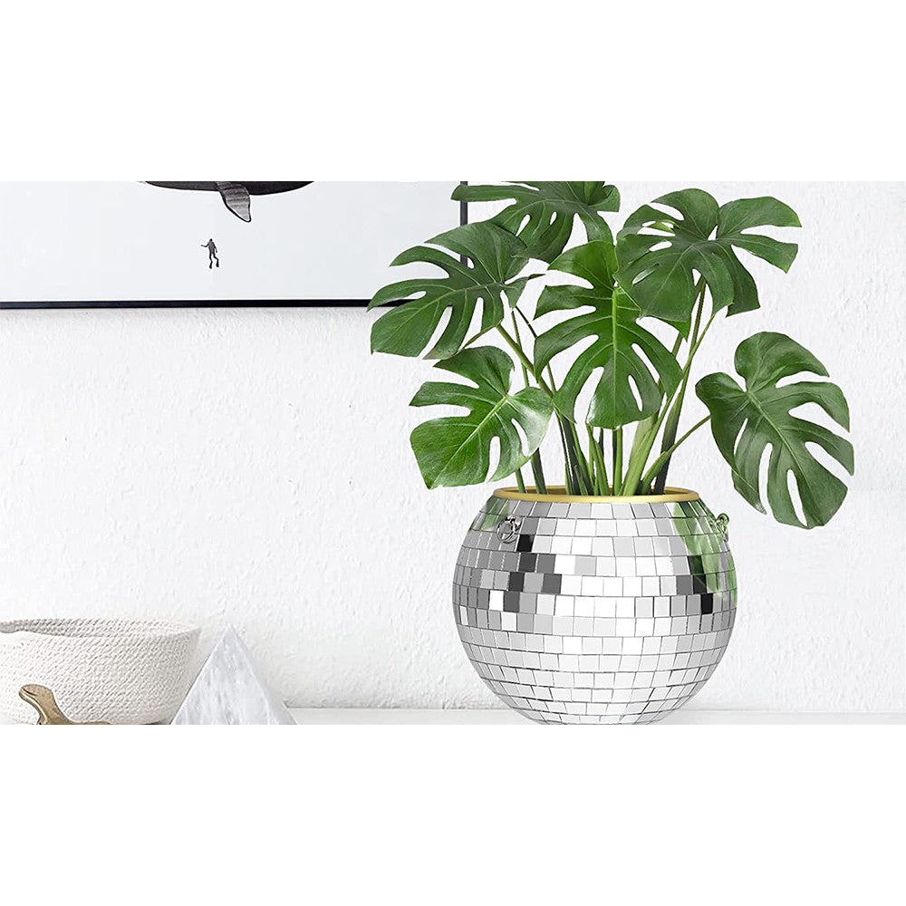 Disco Ball Hanging Planter