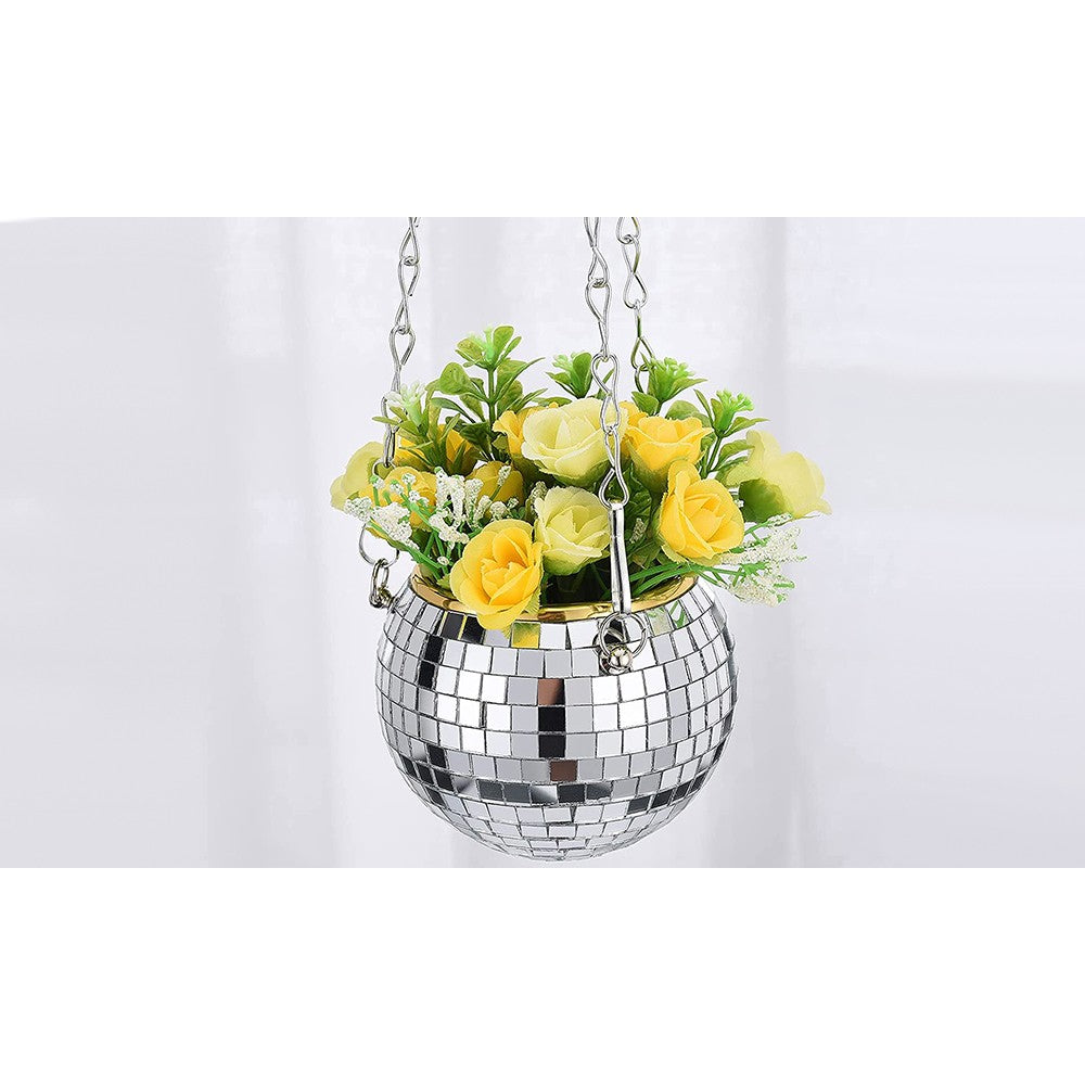 Disco Ball Hanging Planter