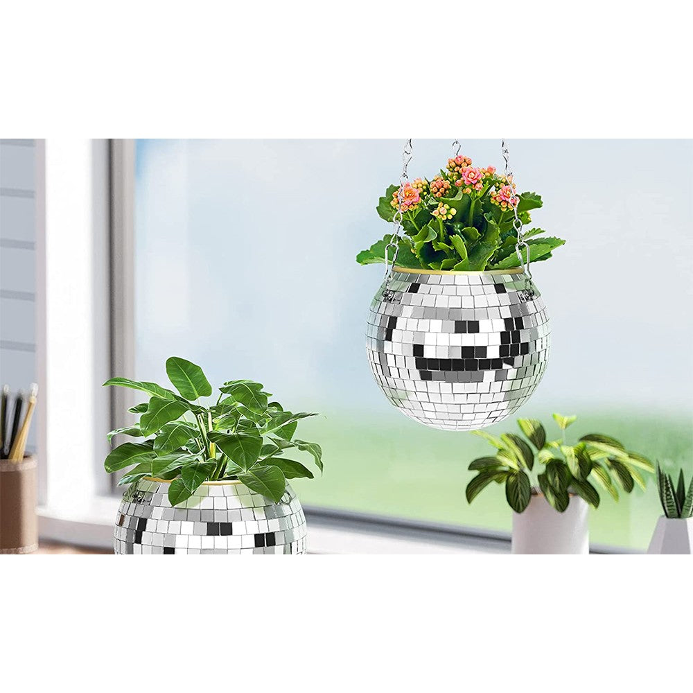 Disco Ball Hanging Planter