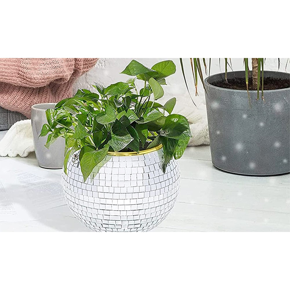 Disco Ball Hanging Planter