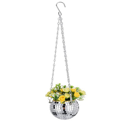 Disco Ball Hanging Planter