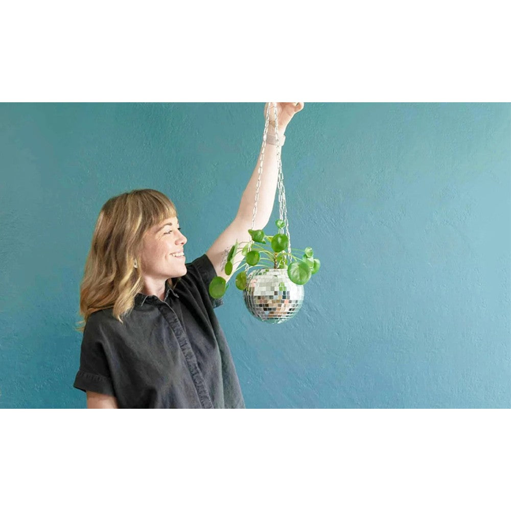 Disco Ball Hanging Planter