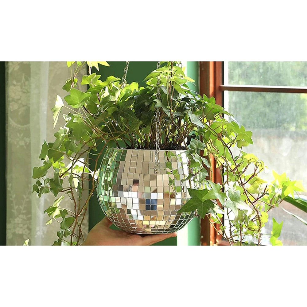 Disco Ball Hanging Planter