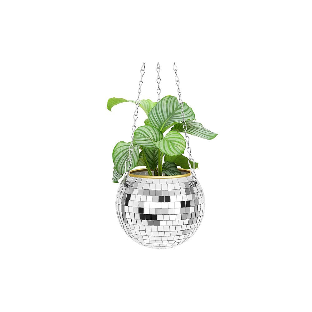 Disco Ball Hanging Planter