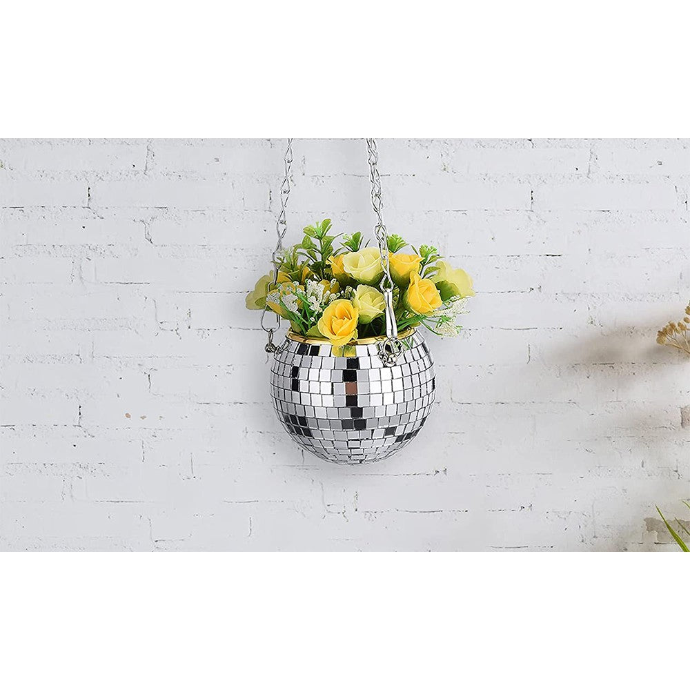 Disco Ball Hanging Planter