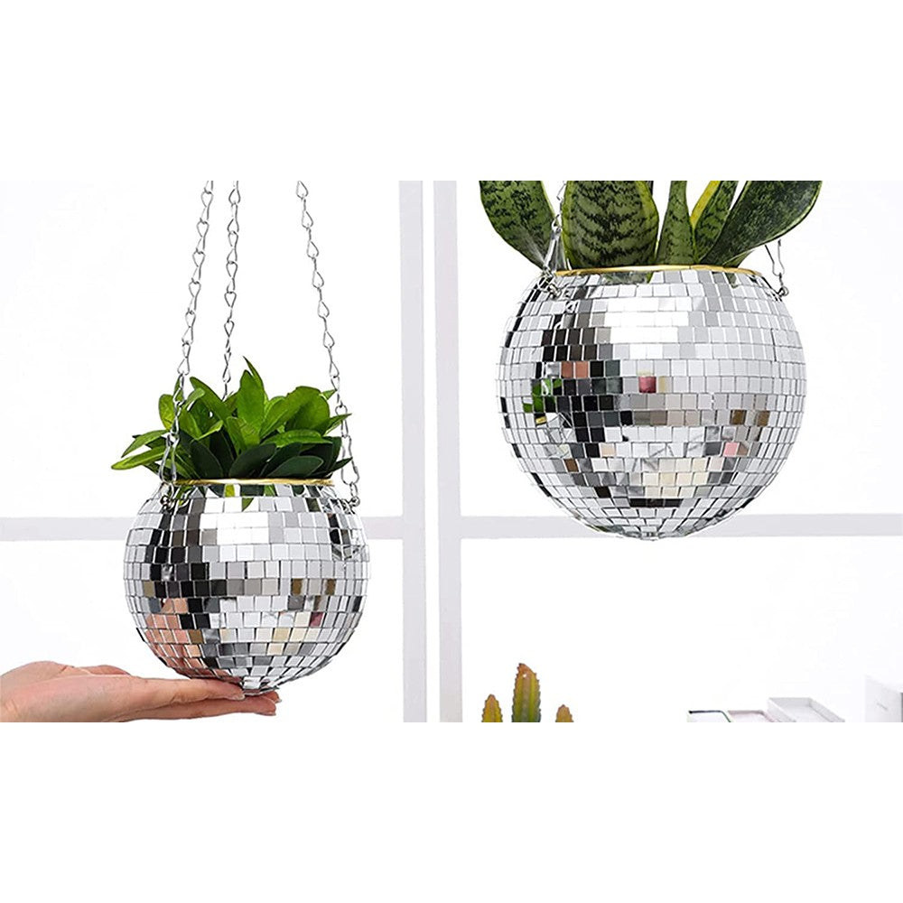 Disco Ball Hanging Planter