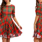 Christmas Mid-Sleeve Dress