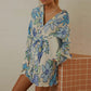 Women Pleated Mini Shirt Dress