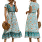 Women's Bohemian Floral Print Dress