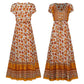 Women's Bohemian Floral Print Dress