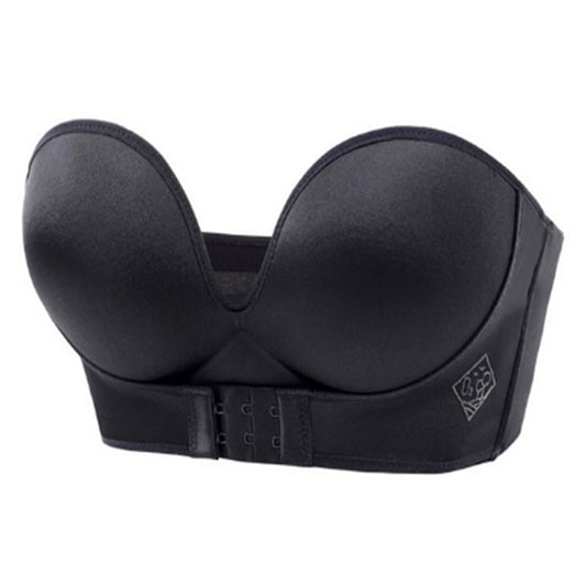 Women Strapless Push-Up Bras-Black
