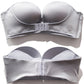 Women Strapless Push-Up Bras-Gray