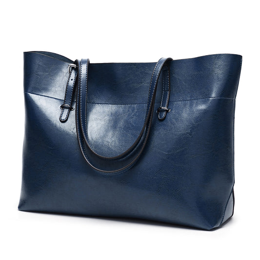 Women's PU Leather Shoulder Bag Big Capacity Tote Bags Purses and Handbags