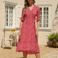 Women's Boho Summer Wrap V Neck Side Split Short Sleeves Dress with Belt