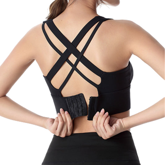 Women High Impact Sports Bras Criss Cross Back Yoga Running Bra for Plus Size