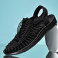 Men Summer Cut Out Lace-Up Front Sandals Outdoor Beach Walking Sandals Shoes