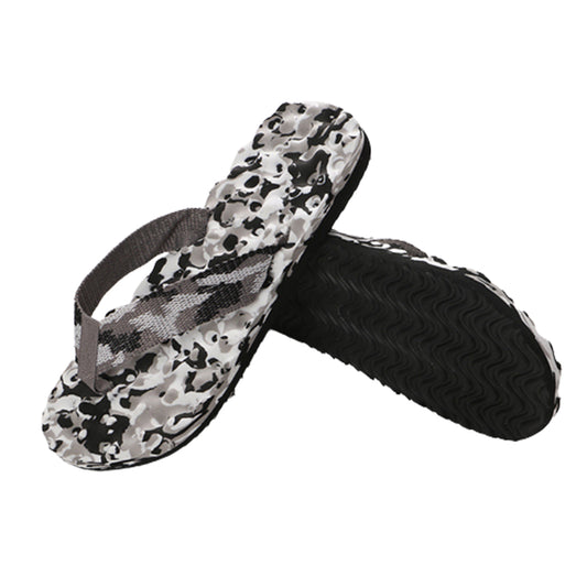 Men's Summer Camouflage Flip-Flop Fuzzy Slippers Outdoor Beach Slippers