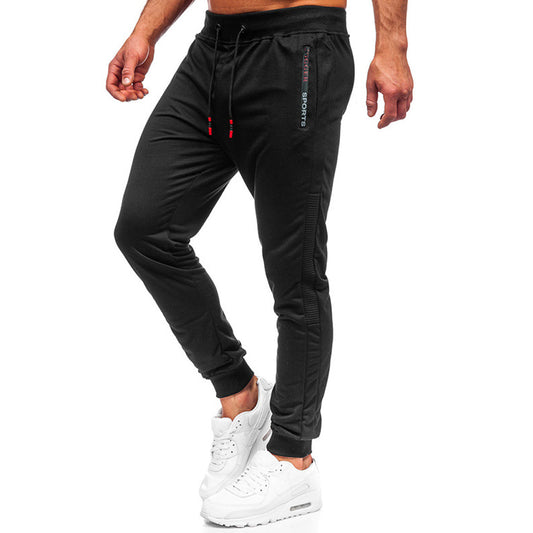 Men Casual Jogger Pants with Zippered Pockets