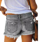 Women's Ripped Denim Shorts