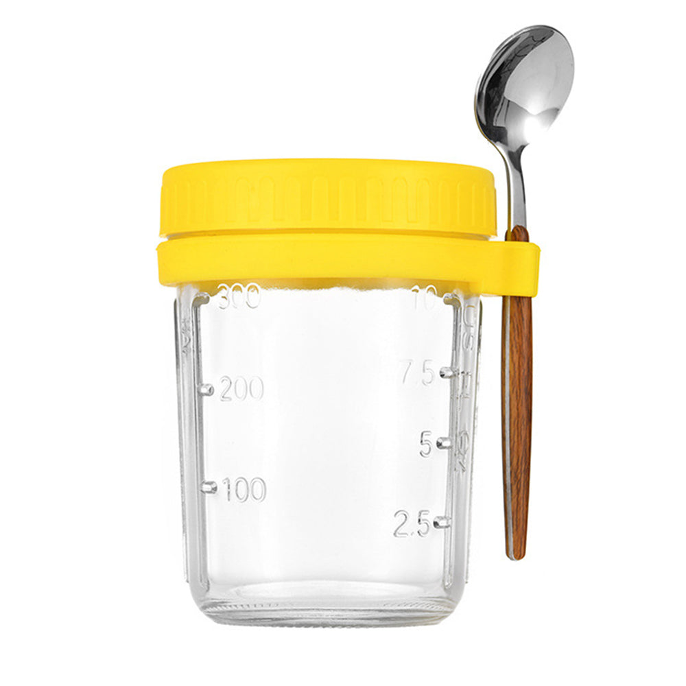 350ml Overnight Oats Jars Overnight Oats Container with Lid and Spoon