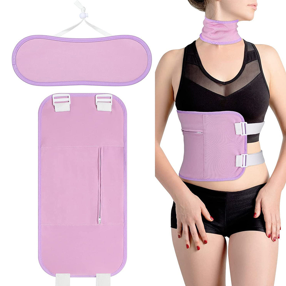 2Pcs Castor Oil Pack Kit for Waist and Neck