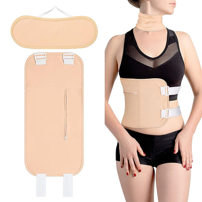 2Pcs Castor Oil Pack Kit for Waist and Neck