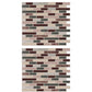 2pcs Kitchen Stick on Tile Stickers Bathroom 3D Mosaic Self Adhesive Wall Tiles