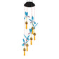 Butterfly Hummingbird Wind Chimes Pendant Bell Solar Wind Chime Lights