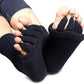 2 Pairs Ble Toe Foot Alignment Socks-Black & White