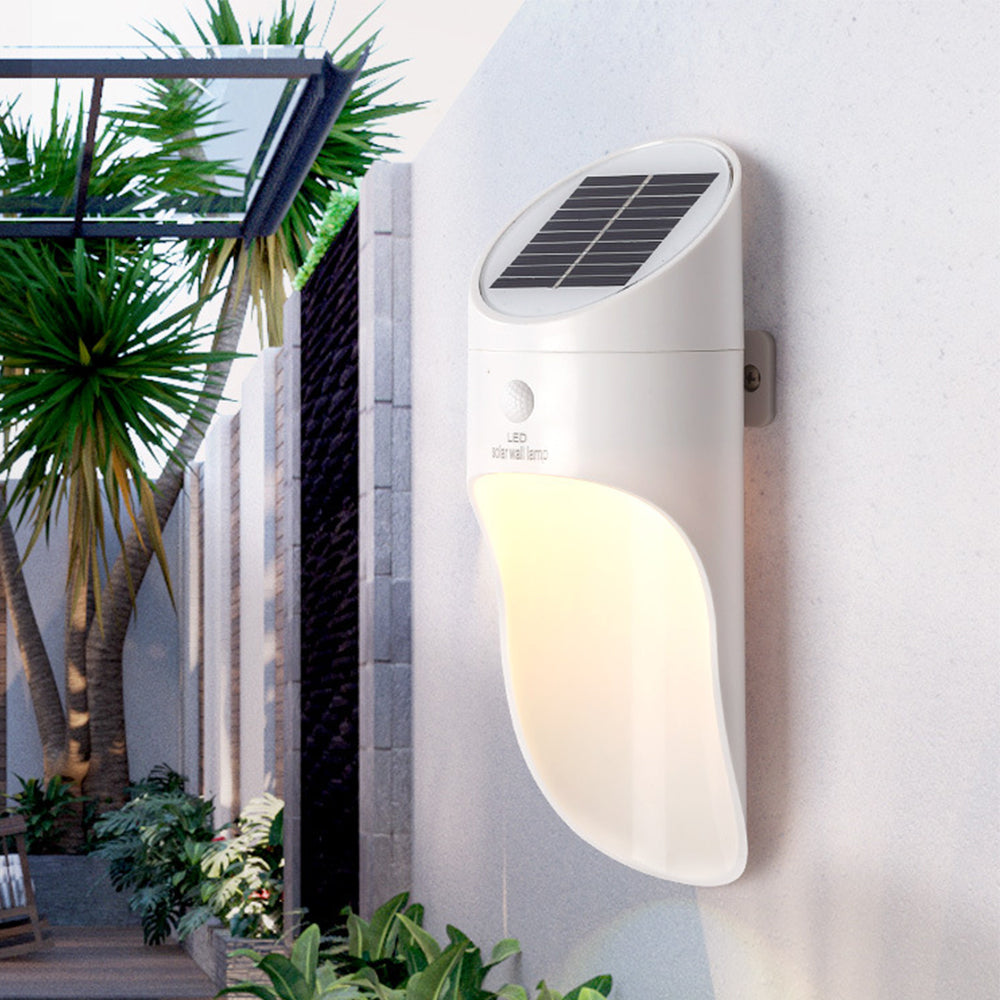 Water Resistant Solar Motion Sensor Lights Wall Mounted Lamp