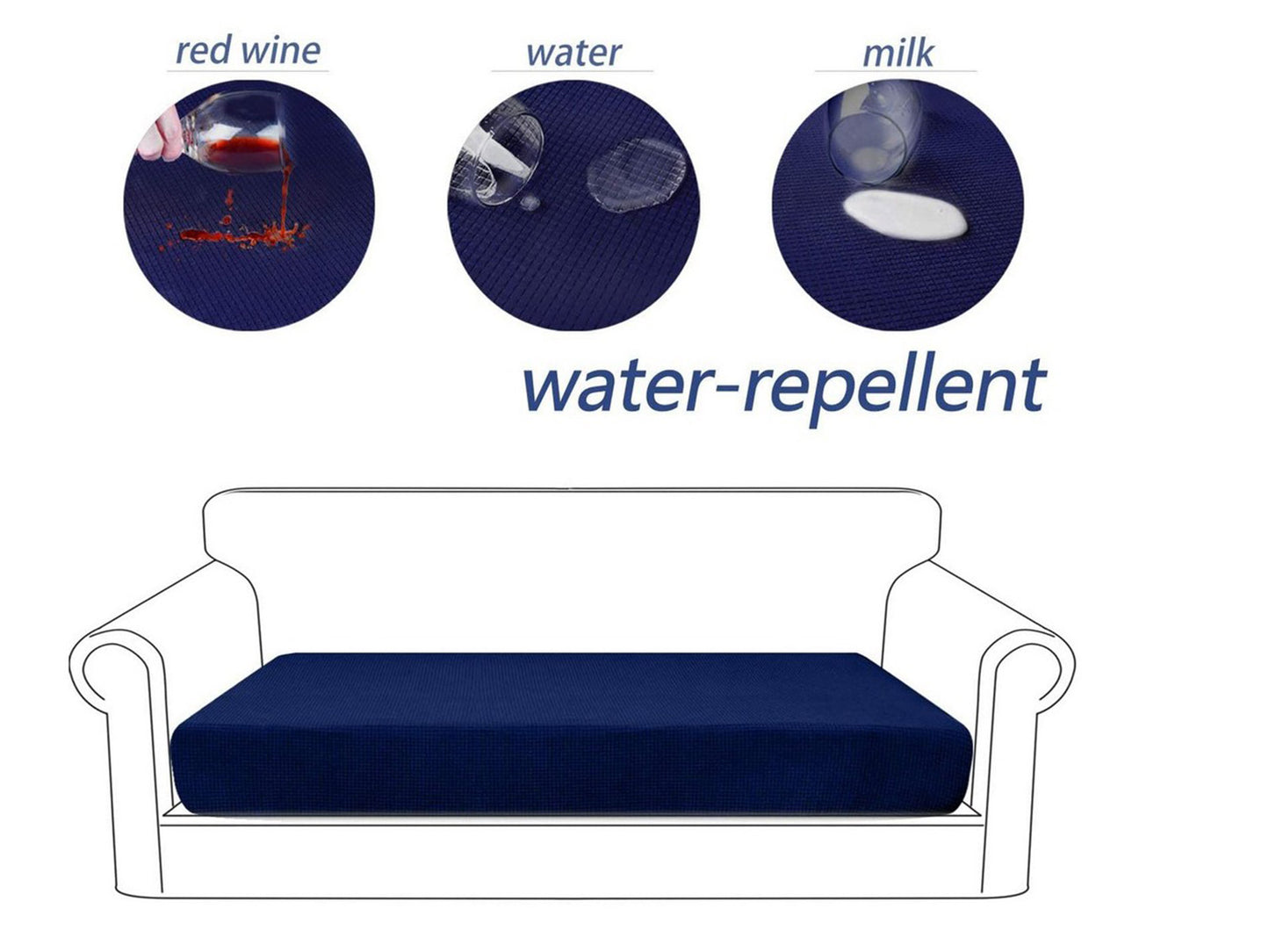 Water Repellent Sofa Seat Cushion Cover