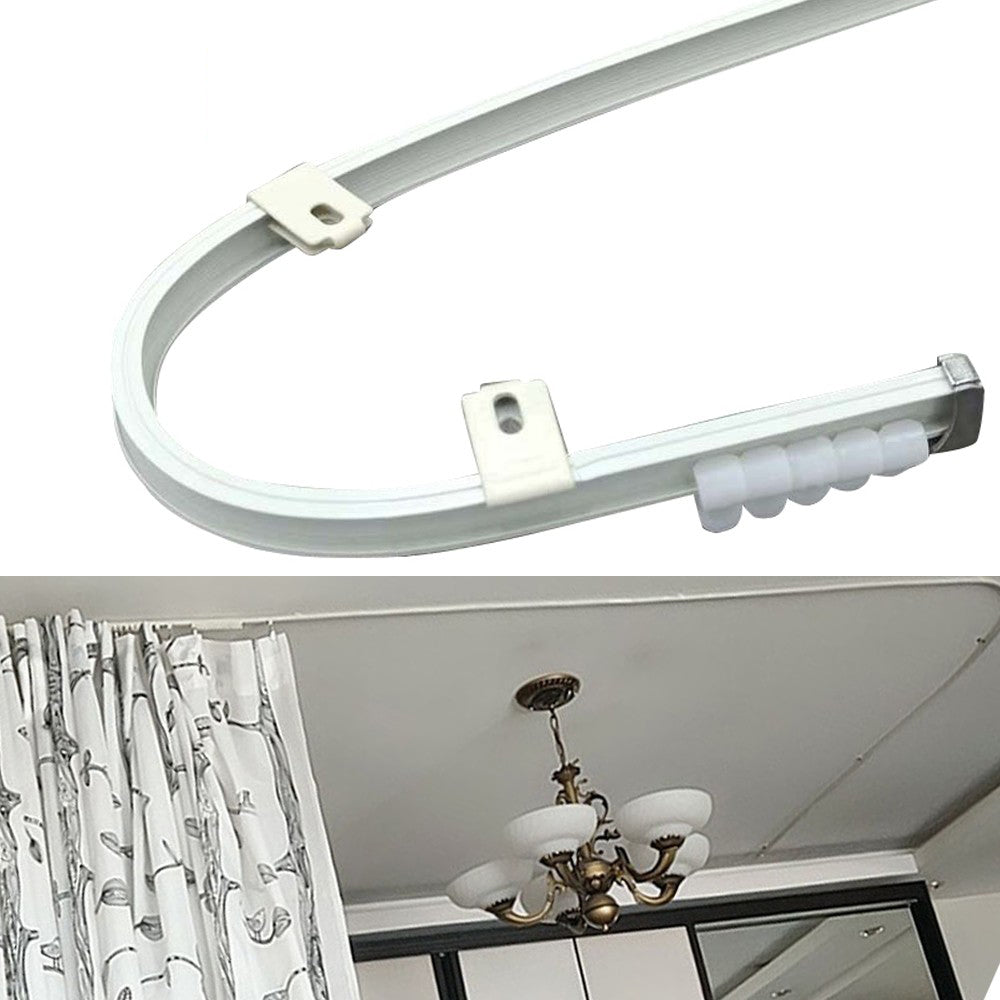 5-Pack Ceiling Mount Curtain Track Curtain Rail Room Divider