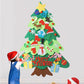 2Pcs DIY Felt Xmas Tree Christmas Ornaments Set with Light