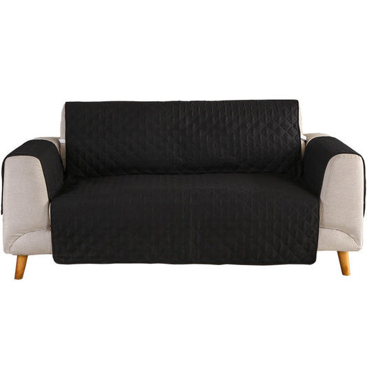 Quilted Sofa Cover-Black