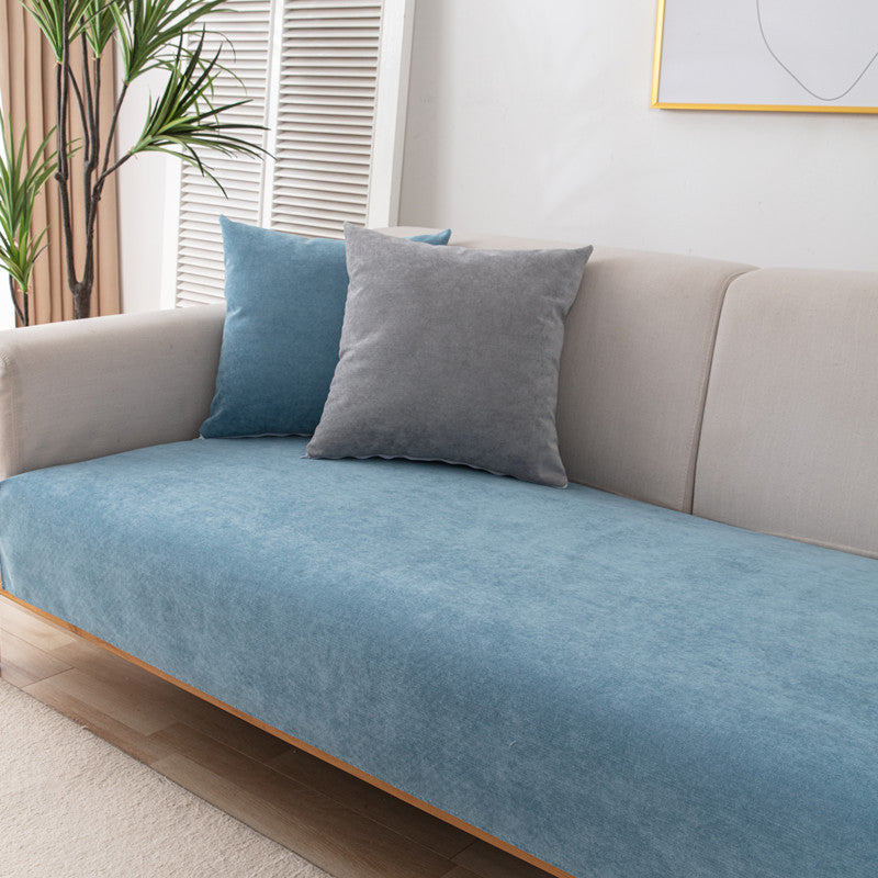 Anti Scratch Sofa Towel Cover(Light Blue)