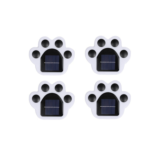 4-Pack Paw Prints Solar Light