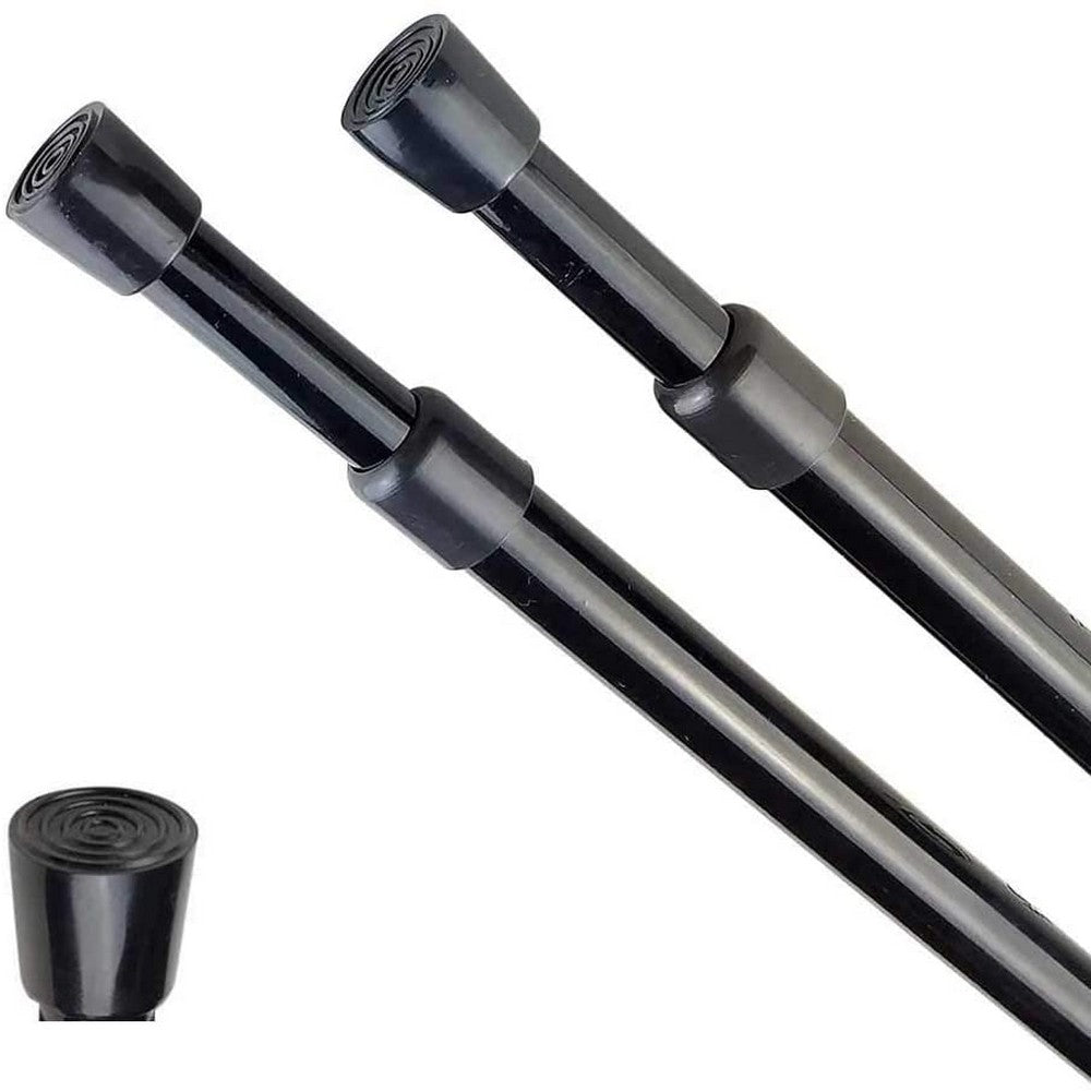 Adjustable Cupboard Tension Rods-Black