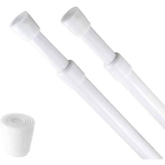Adjustable Cupboard Tension Rods-White