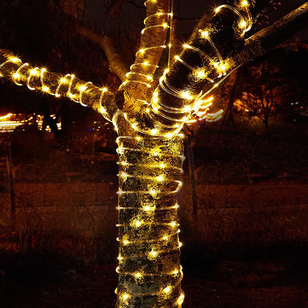 Solar Rope String Lights-Warm White