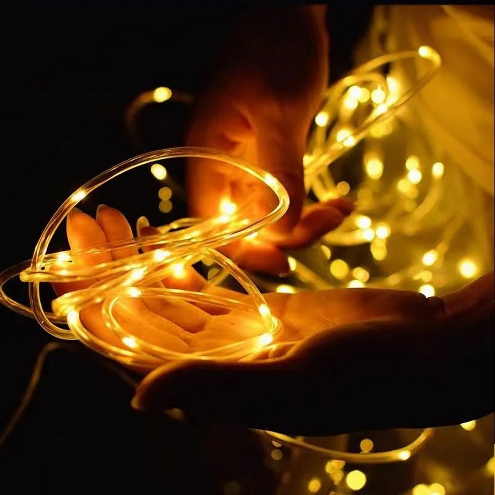 Solar Rope String Lights-Warm White