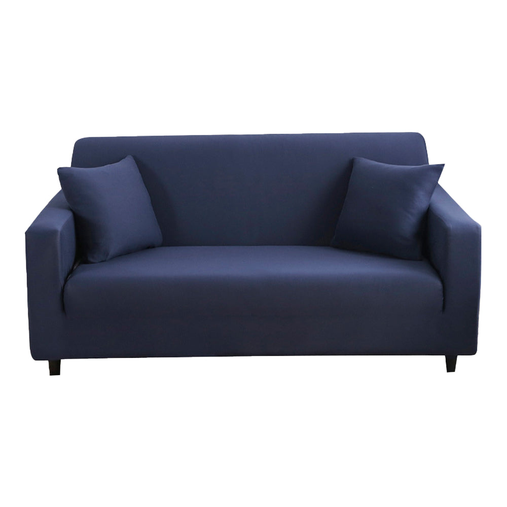 Solid Color Sofa Cover Soft Stretch Sofa Cover-Blue