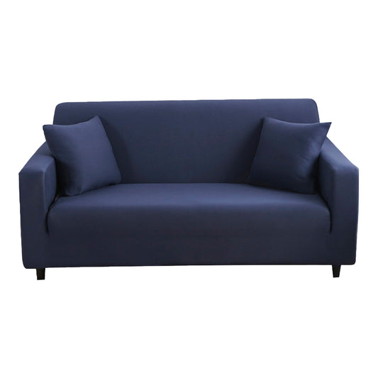 Solid Color Sofa Cover Soft Stretch Sofa Cover-Blue