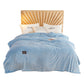 Reversible Plush Sofa Bed Blanket-Blue