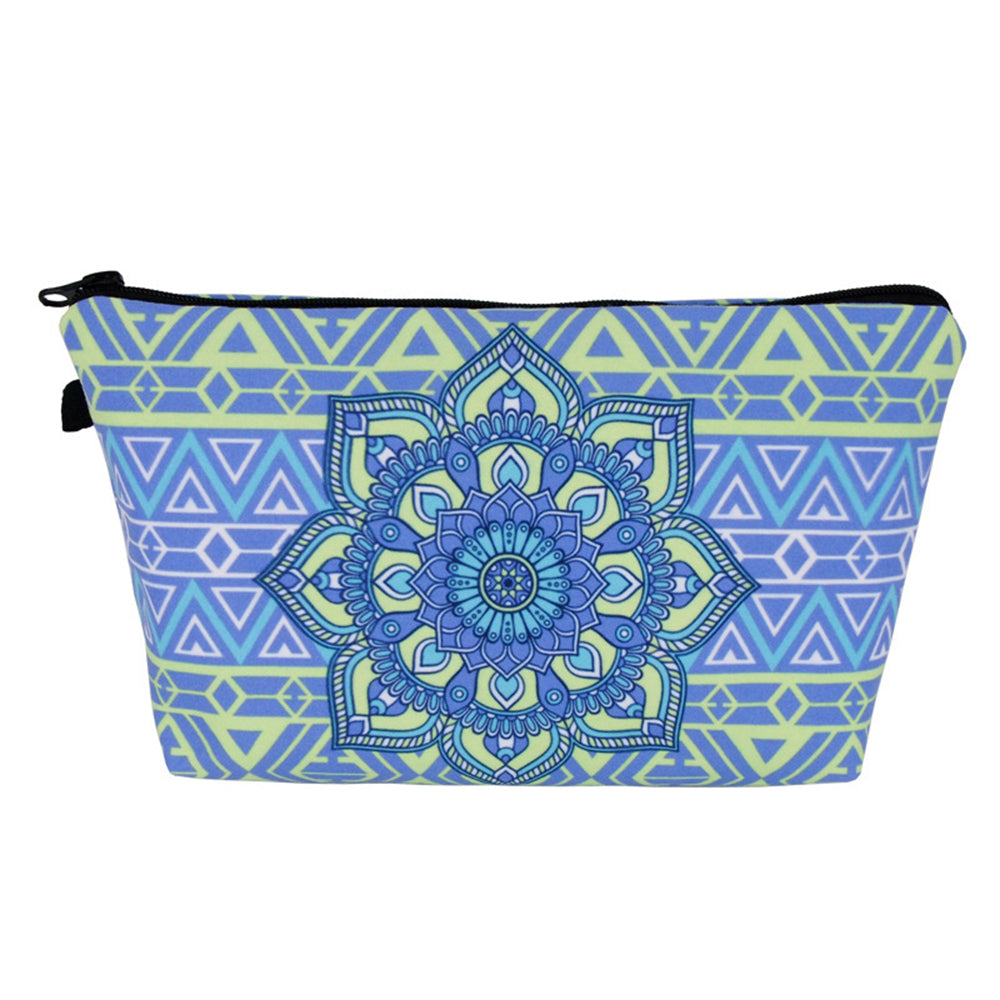 Mandala Printed Cosmetic Bag Makeup Bag
