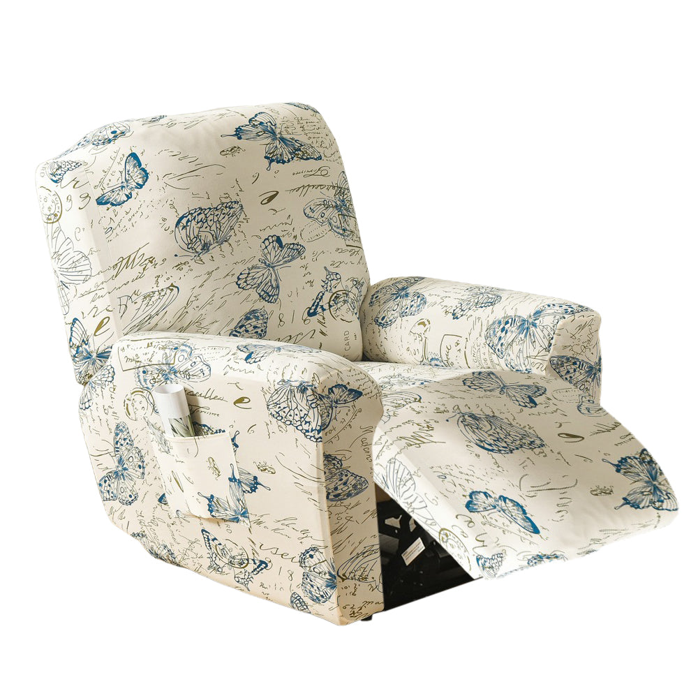 Stretch Recliner Cover-Butterfly