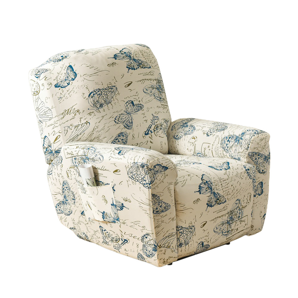 Stretch Recliner Cover-Butterfly