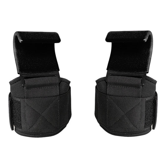 Pair of Weight Lifting Hook Hand Grip Support Wrist Straps